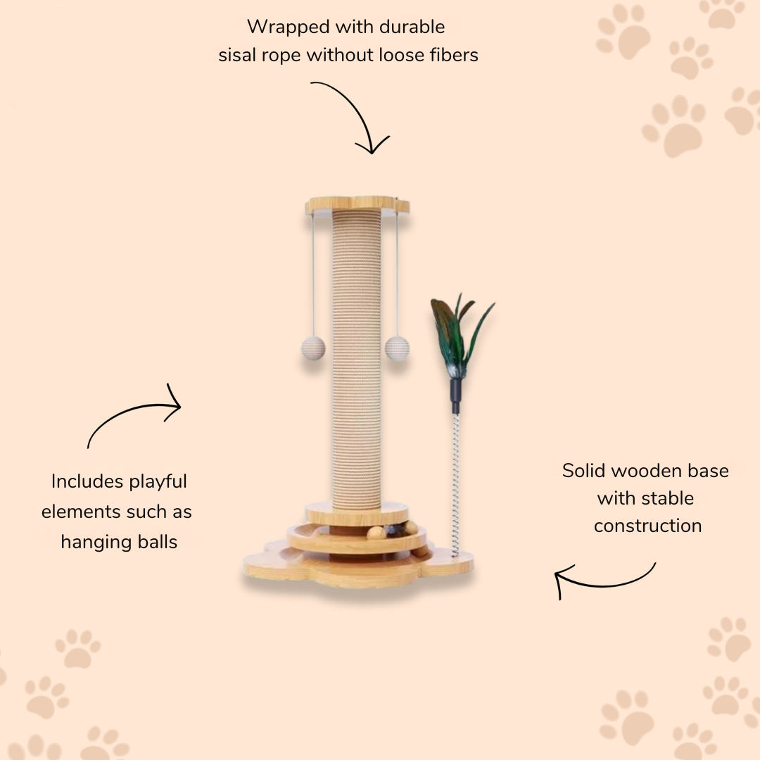 PurrVana - Solid Sisal Cat Scratching Post
