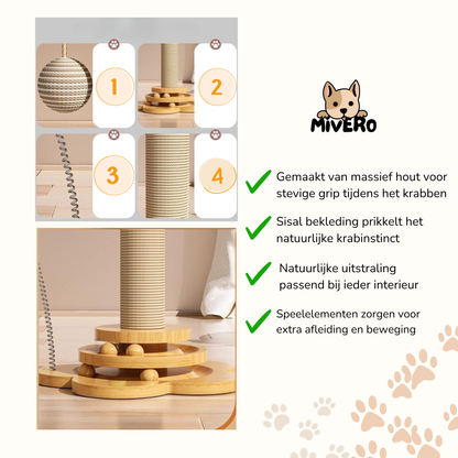 PurrVana - Solid Sisal Cat Scratching Post