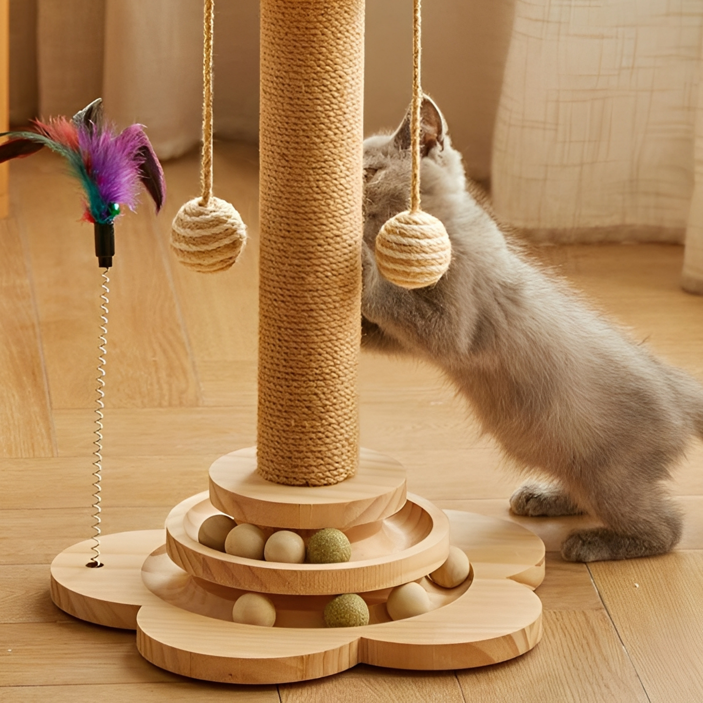 PurrVana - Solid Sisal Cat Scratching Post